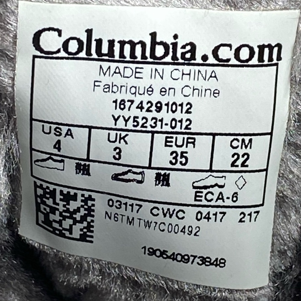 new Columbia ✪ Minx III Mid Faux Fur Waterproof Snow Boots ✪ Black Pink ✪ Size 4 - Picture 14 of 16